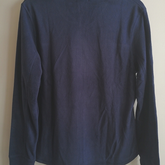 New Women's lightweight soft fleece athletic jacket- Dolcevida XL Navy - Picture 4 of 4